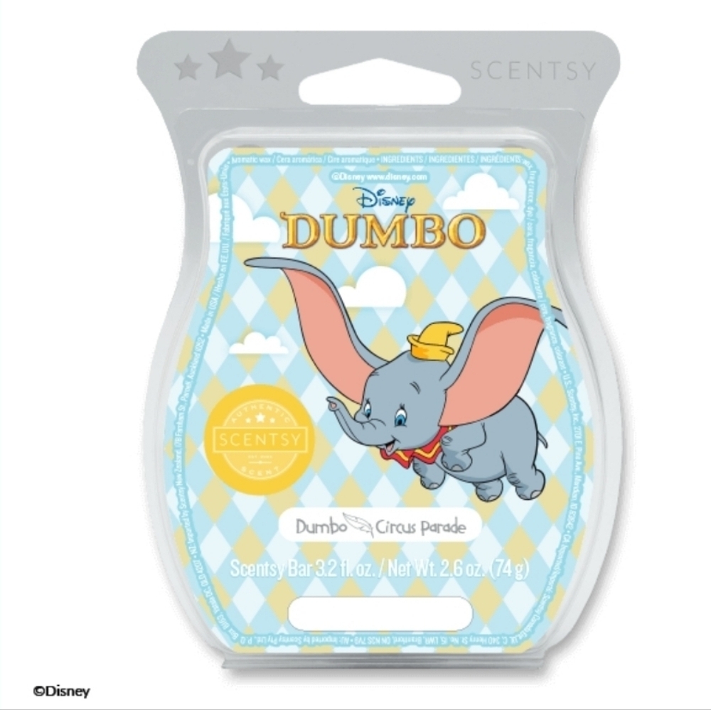 Scentsy Disney Dumbo Tent Warmer Circus Parade Wax Soar High Through The Sky Wax - Picture 13 of 16